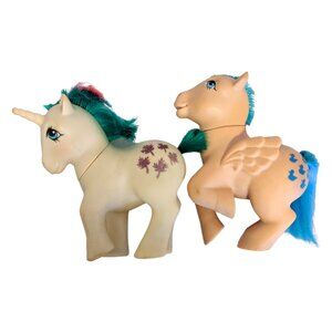 Vintage G1 My Little Pony Lot of 2 Defective Ponies for Restoration or Remodel